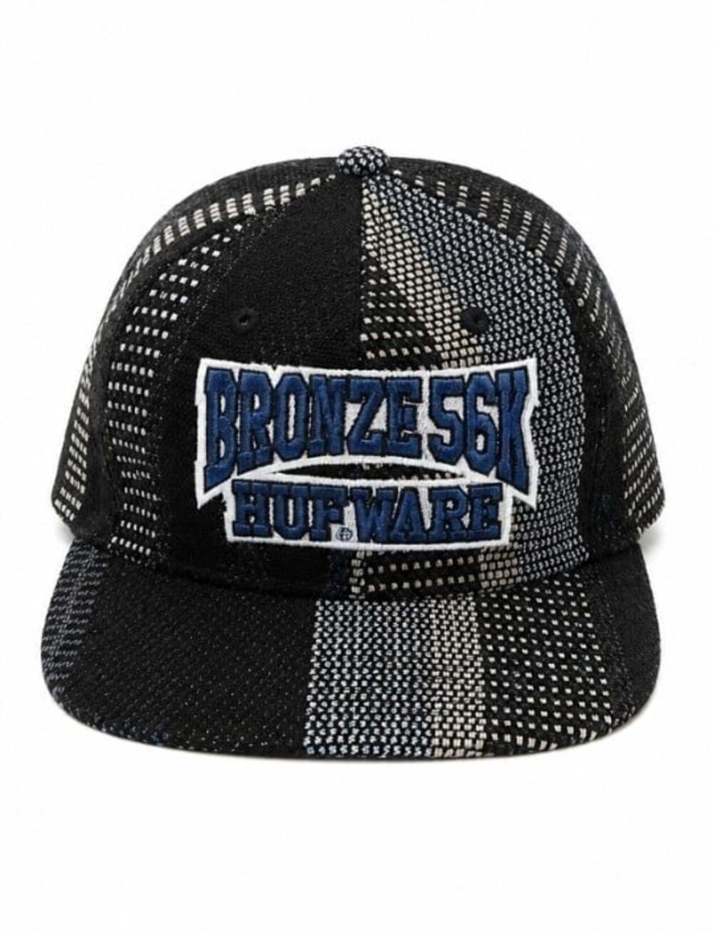 HUF X Bronze 56K Baja Snapback Black & Blue Adjustable OSFM Hat Cap NWT R15